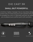 Doxy Die Cast 3 Rechargeable Wand Matte Black