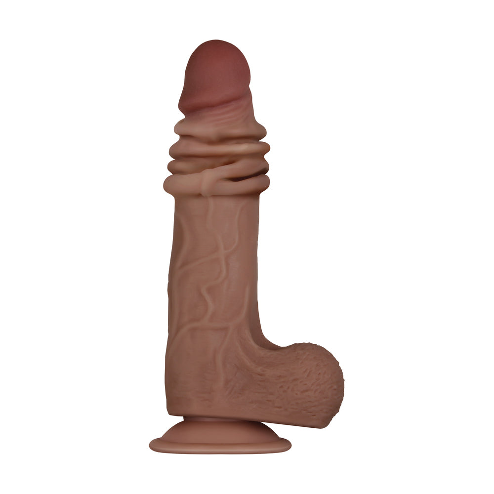 Evolved Real Flex Skin Poseable  Inch Dildo Flesh Brown