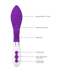 Achelois Rechargeable Vibrator Purple