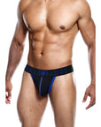 Male Basics Neon Thong Blue