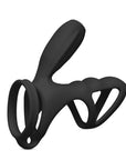 Cockring and Clit Vibrator Black