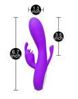 Double Bunny 12 speed Silicone Vibe Purple