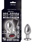 Ass Sation Remote Vibrating Butt Plug Silver