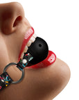 Ouch Breathable Ball Gag With Printed Leather Straps