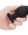 Ouch Silicone Swirled Butt Plug Set Black