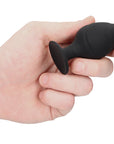 Ouch Silicone Swirled Butt Plug Set Black