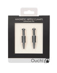 Ouch Magnetic Nipple Clamps Diamond Pin Grey