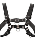 Ouch Chest Bulldog Harness Black Large to Xlarge