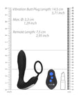 Ouch E Stimulation And Vibration Butt Plug And Cock Ring