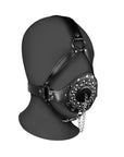 Open Mouth Gag Head Harness with Plug Stopper