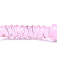 Textured Pink Glass Dildo