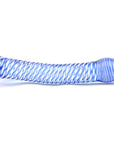 Glass Dildo With Blue Spiral Design