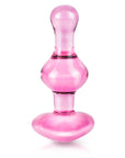 Icicles No.75 Pink Heart Glass Butt Plug