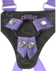 Dillio Strap On Suspender Harness With Silicone 7 Inch Purple Do