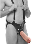 King Cock 11 Inch Flesh Two Cocks One Hole Hollow StrapOn