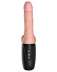 King Cock Plus Triple Threat 6.5 Inch Thrusting Cock Flesh Pink