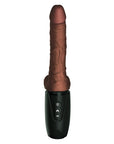 King Cock Plus Triple Threat 7.5 Inch Thrusting Cock Flesh Brown