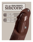 King Cock Elite 8 Inch Dual Density Cock Flesh Brown