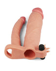 Lovetoy 3 Inch Vibrating Double Extender Flesh Pink