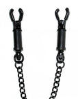 Black Metal Adjustable Nipple Clamps With Chain