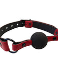 Rouge Garments Leather Croc Print Ball Gag