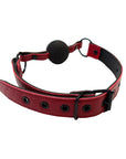 Rouge Garments Leather Croc Print Ball Gag