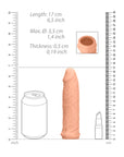 Realrock 6 Inch Penis Sleeve Flesh Pink