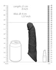 RealRock 8 Inch Penis Sleeve Black