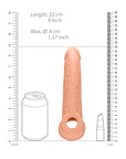 RealRock 9 Inch Penis Sleeve Flesh Pink