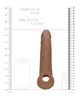 RealRock 9 Inch Penis Sleeve Flesh Tan