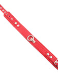 Rouge Garments Plain Red Leather Collar