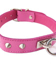 Rouge Garments Pink Studded ORing Studded Collar