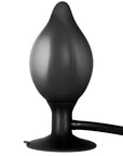 Black Booty Call Pumper Silicone Inflatable Small Anal Plug