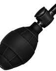 Black Booty Call Pumper Silicone Inflatable Small Anal Plug