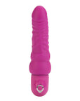 Power Stud Curvy Vibrator Waterproof Pink 6.75 Inch