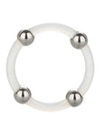 Steel Beaded Silicone Ring XL