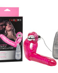 Ultimate Triple Stimulator Vibrating Cock Ring With Dong