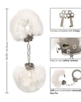 Ultra Fluffy Furry Cuffs White