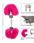 Ultra Fluffy Furry Cuffs Pink