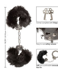 Ultra Fluffy Furry Cuffs Black