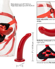 Sophias Red Rider Strap On Dildo