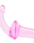 Double Fun Pink Strapless Strap On Dildo