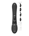 Vive Chou Double Action Interchangeable Rabbit Vibrator Black