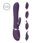 Vive Etsu Interchangeable Rabbit Vibrator Purple