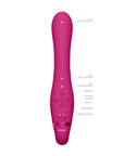 Vive Suki Triple Action Strapless Strap On Vibrator Pink