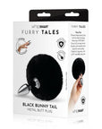 Furry Tales Black Bunny Tail Butt Plug