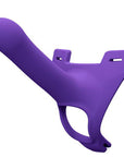 Zoro Silicone Strap on System With Waistbands Purple 5.5 Inch