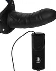 Deluxe Vibro Erection Assist Hollow Silicone Strap On