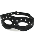 Leather Open Eye Mask With Rivets