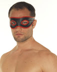 Red And Black Leather Mask